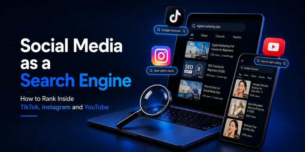blog 4 social media as search engine freelance digital marketer in Ernakulam